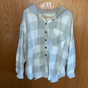 Oversized Hooded Flannel